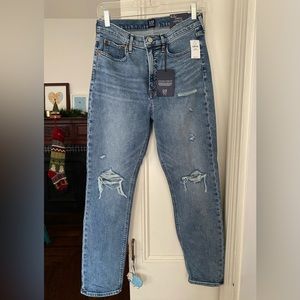 GAP High Rise Destructed Cigarette Jeans Size 29 Regular